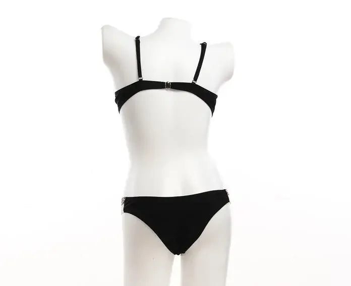 Snake Skin Print Bikini Push Up Leopard Swimsuit Female Hollow Out Swimwear Women Bathing Suit Sexy Cup Bikini Set Monokini