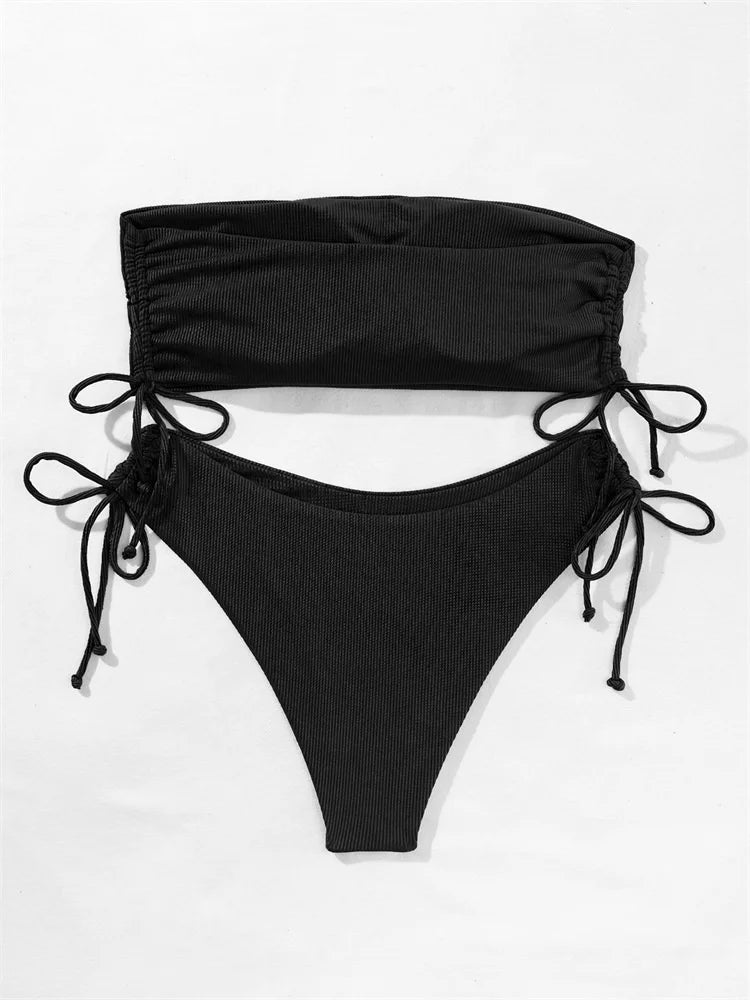 New Sexy Solid Bikinis Women Swimwear Push Up Female Swimsuit Swimming Bathing Suits Brazilian Girl Bikini Set Beach Wear Bather