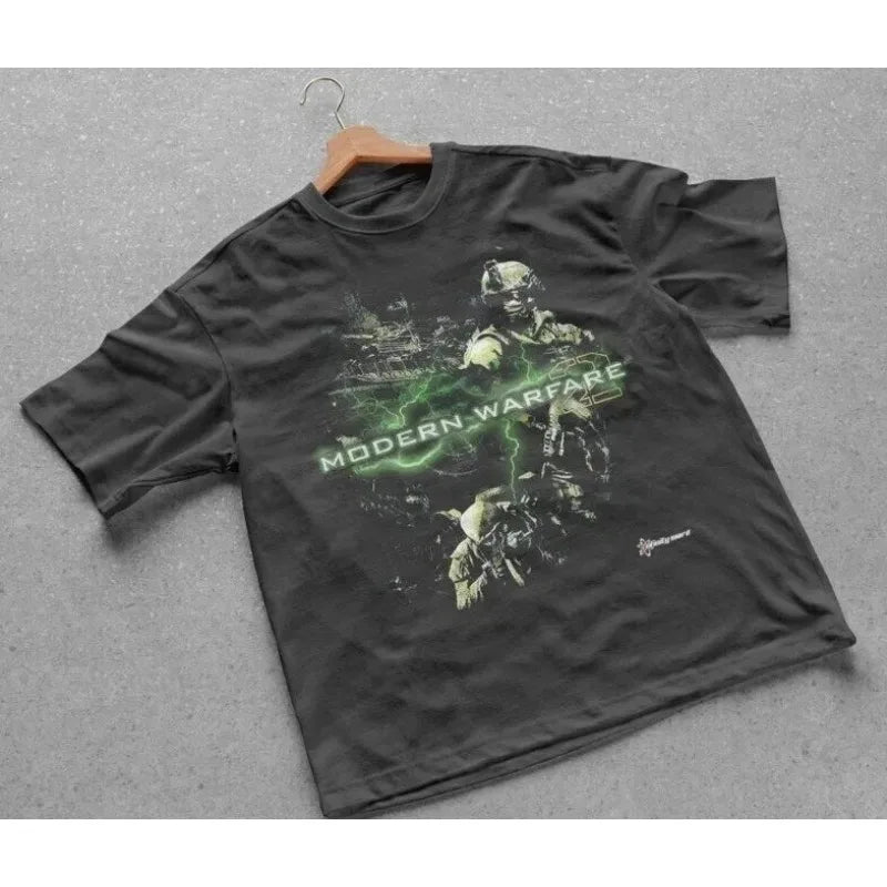 Modern Warfare 2 T Shirt Vintage Graphic Grunge Y2K Tapout Amity Affliction Emo
