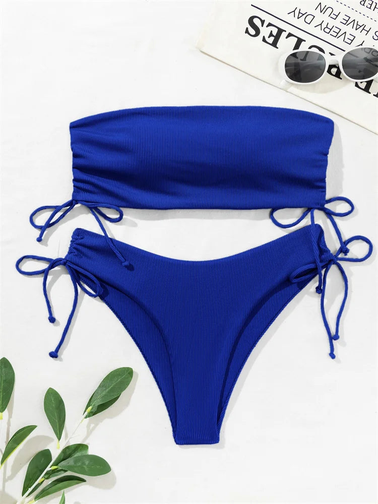 New Sexy Solid Bikinis Women Swimwear Push Up Female Swimsuit Swimming Bathing Suits Brazilian Girl Bikini Set Beach Wear Bather