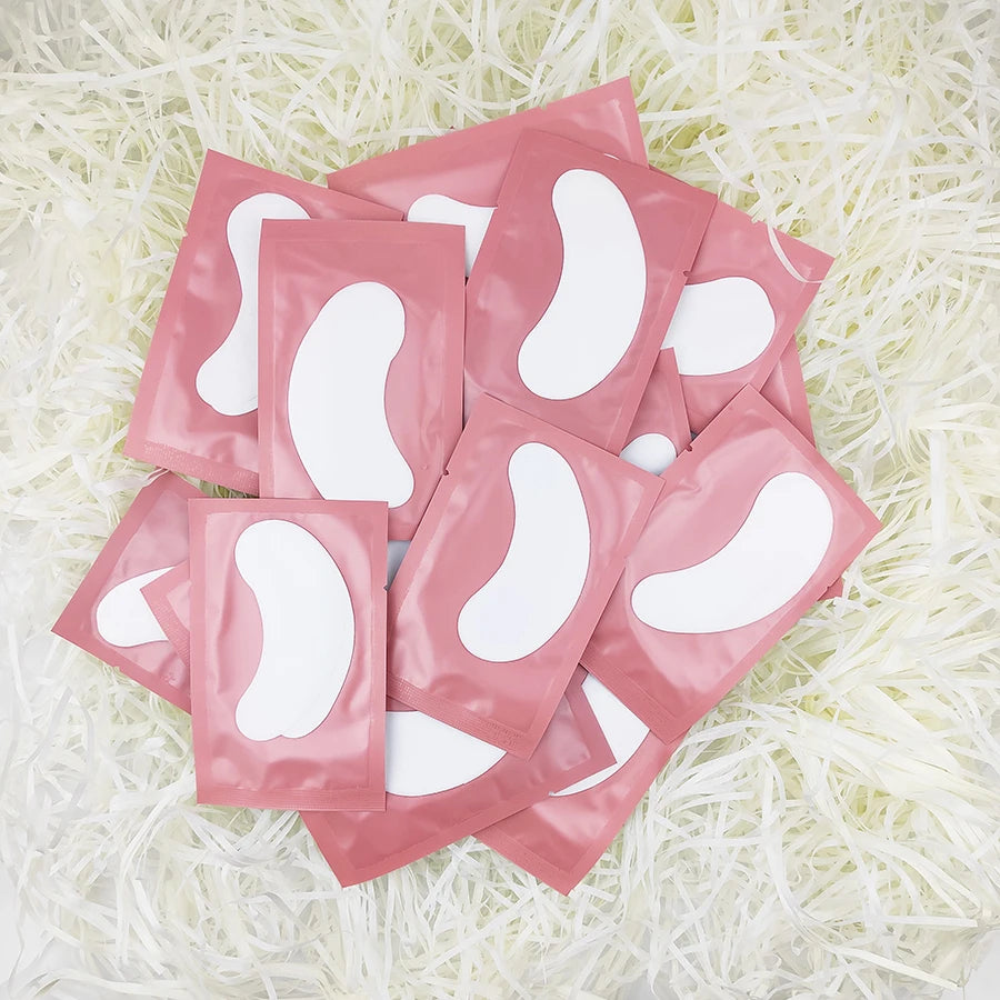 25/50/100Pairs Eye Patches Under Eyelash Pads for Building Gel Paper Patches Lint Free Stickers for False Eyelashes LAUKISS