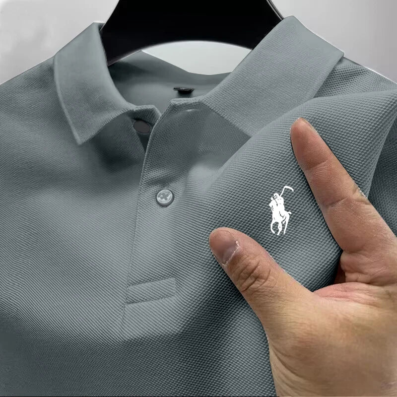 2026 New High Quality Men's T-shirt Summer Luxury Brand Street Trend Leisure Business Collar ropa hombre
