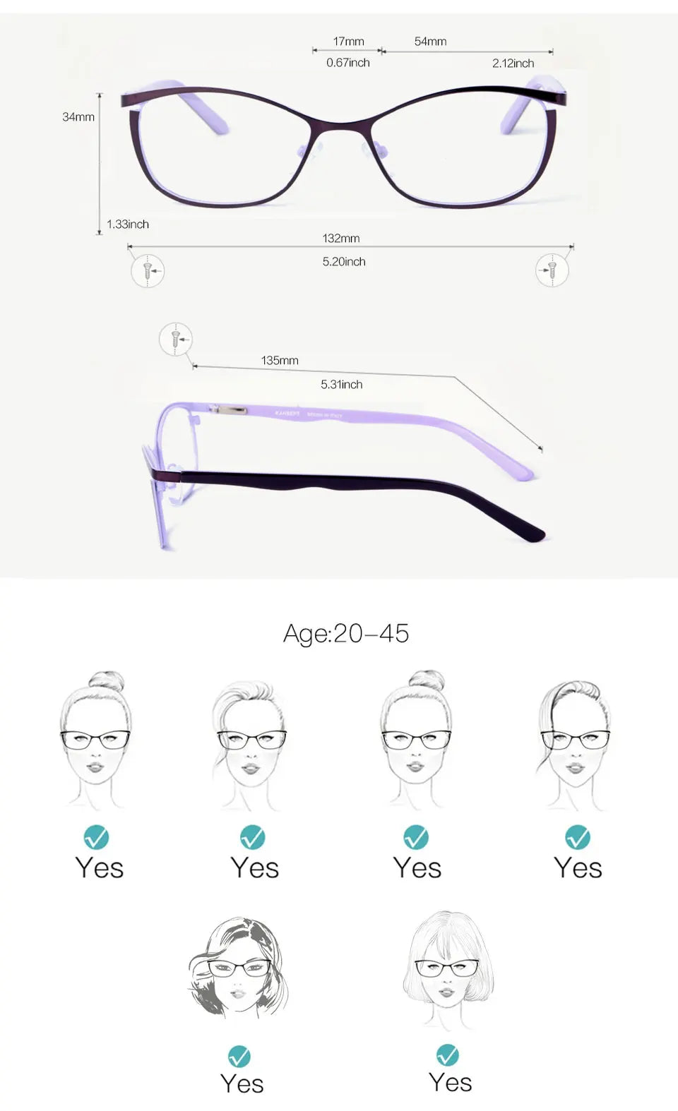 O-Q CLUB Woman Cat Eye Eyeglass Glasses Women Eyeglasses Frames for Glases Women's Sunglasses Glass Shades Female Lenses to Read
