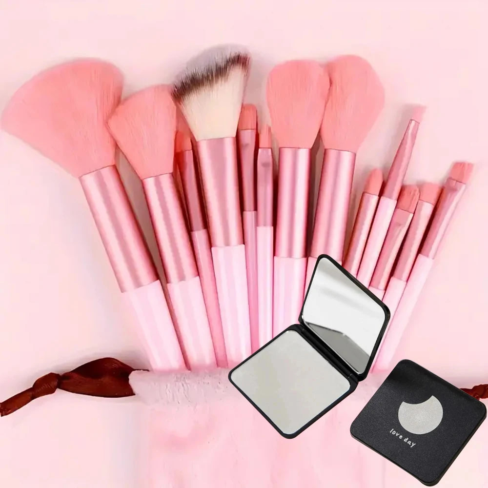 20/40 Pink Makeup kit Complete Makeup Brush Set, Big set includes Soft Brushes, Beauty Blender, Birthday Christmas New Year gift