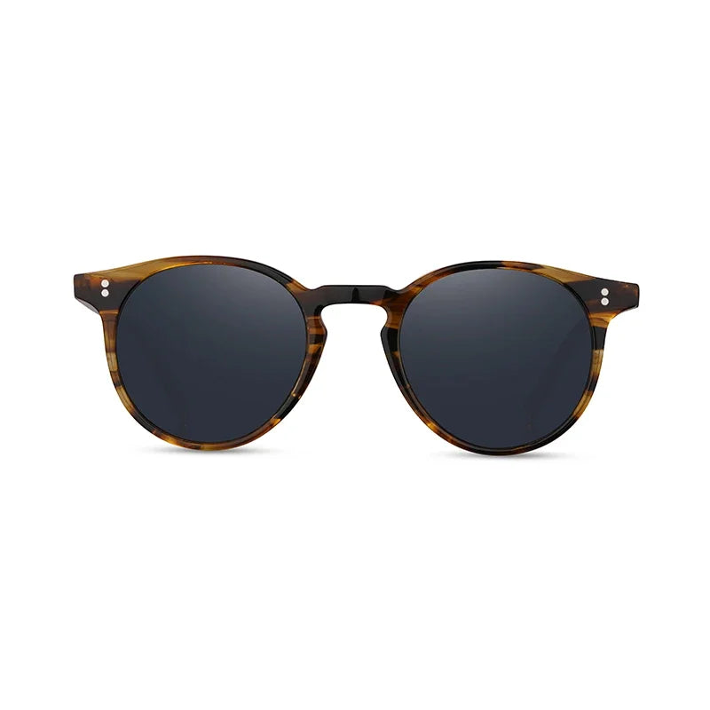 O'Malley High Quality Vintage Sunglasses for Women Polarized Glasses Round Fashion Yellow Sunglasses OV5183 Woman Sun Glasses