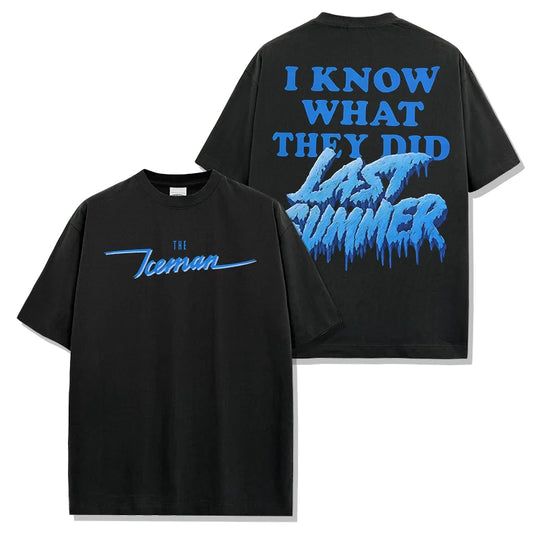 Drake The Iceman Vintage T-shirt Street Engineered Men Women Oversized Short Sleeve Y2k Cotton Short Sleeve Female Male Clothing