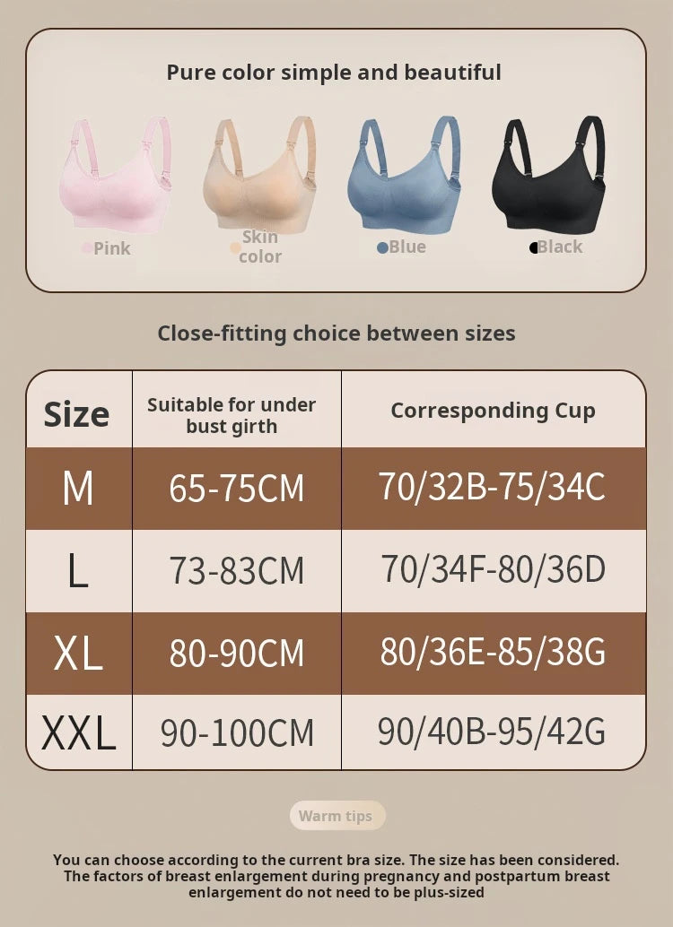 1pcs Maternity Nursing Bras Pregnant Women Skinny Breastfeeding Clothing Underwear  Female Breathable Push Up Bra