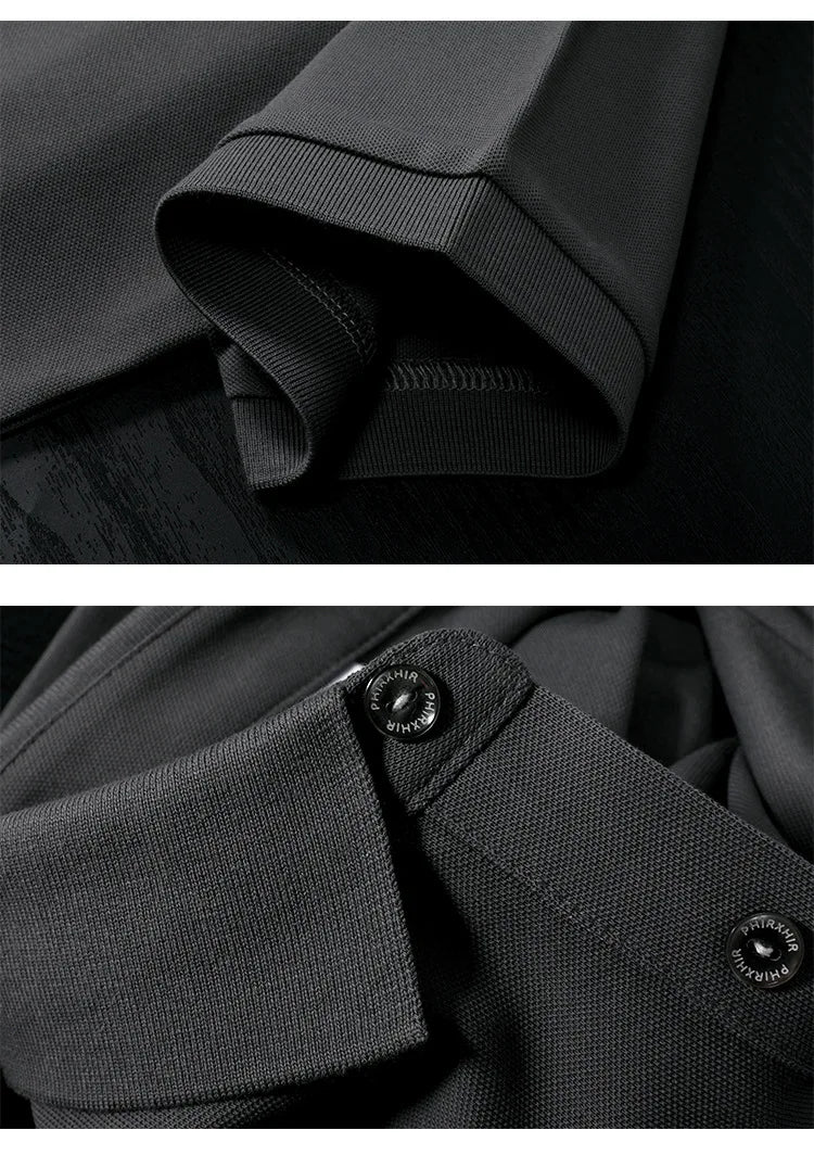 Men Plus Size Polo Shirt Oversized 6XL 7XL Summer Short Sleeve T Shirts Black Loose Male Shirt Men Clothing Ropa Para Hombre
