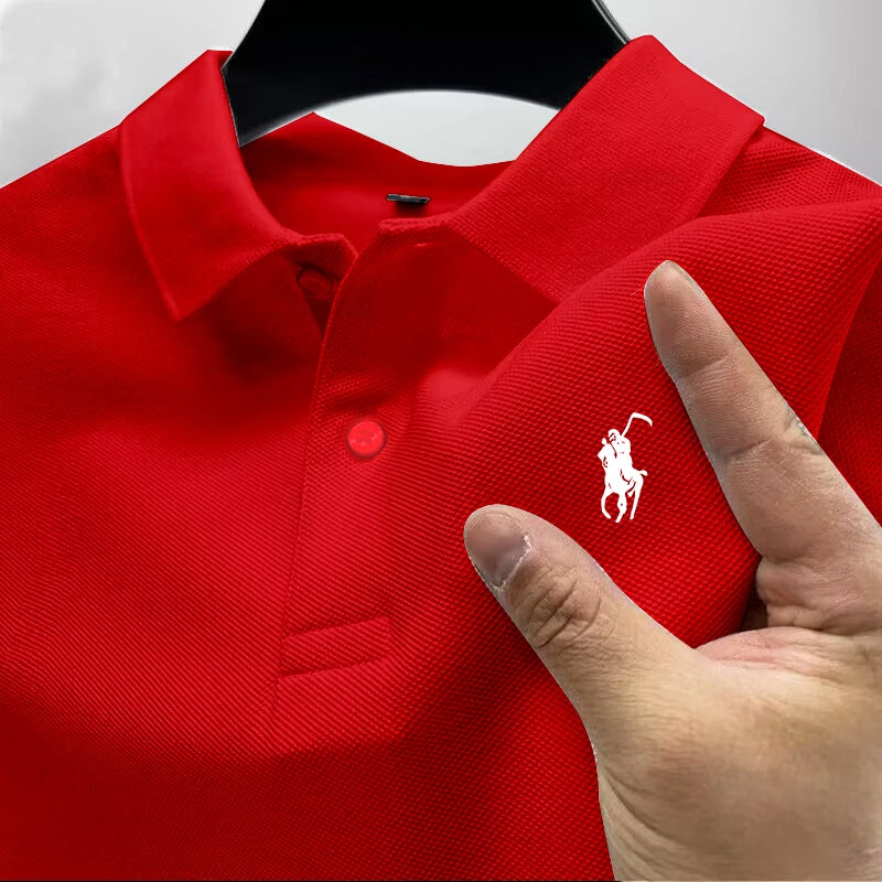 2026 New High Quality Men's T-shirt Summer Luxury Brand Street Trend Leisure Business Collar ropa hombre