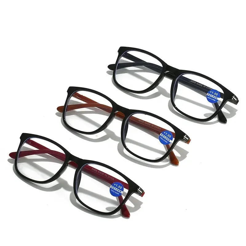 Unisex Comfortable Eyewear Ultra Lightweight Anti Blue Light Blocking HD Reading Glasses for Man and Woman Presbyopia Eyeglasses