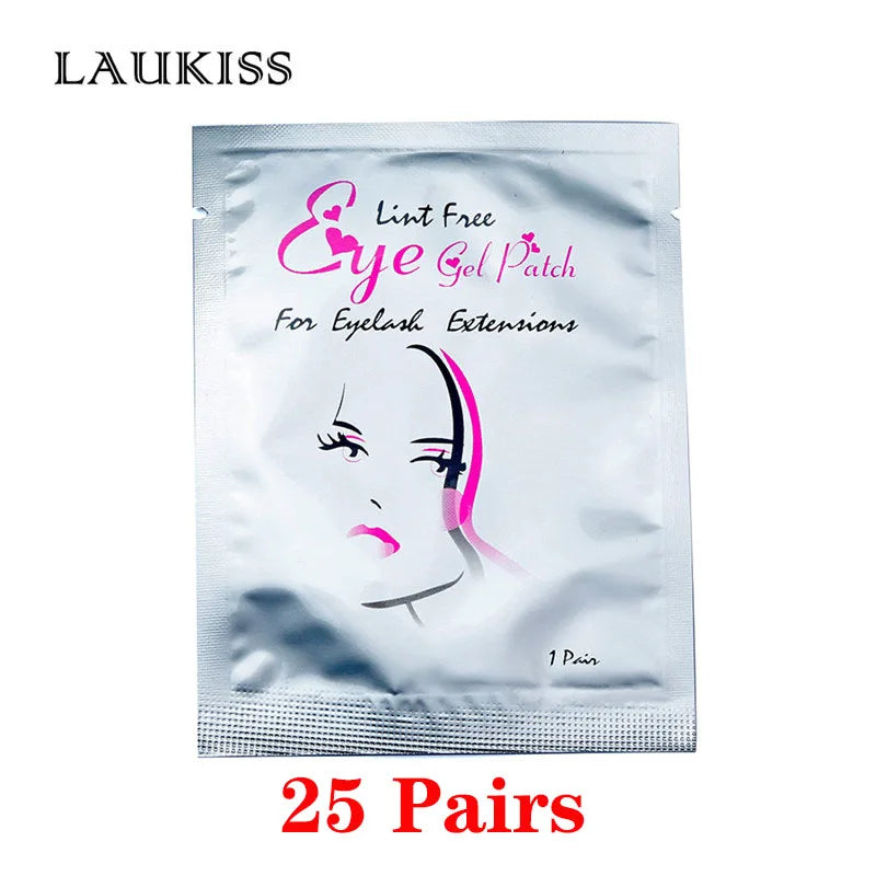 25/50/100Pairs Eye Patches Under Eyelash Pads for Building Gel Paper Patches Lint Free Stickers for False Eyelashes LAUKISS