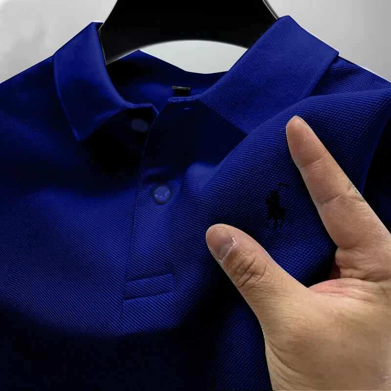 2026 New High Quality Men's T-shirt Summer Luxury Brand Street Trend Leisure Business Collar ropa hombre
