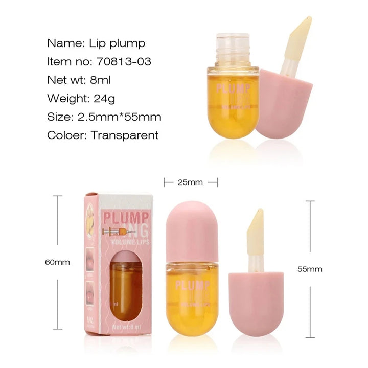 Long Lasting Lip Plumper Oil Instant Volumising Enhancer Lip Serum Collagen Lips Volume Lipgloss Sexy Cosmetic Volume Increases