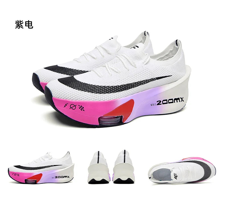Marathon Running Shoes Men Carbon Board Speciality Sports Breathable Lightweight Women's Comfortable Athletic Nonskid Sneakers