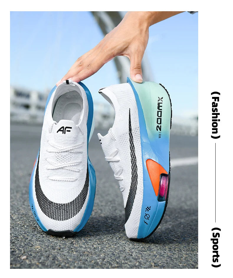 Marathon Running Shoes Men Carbon Board Speciality Sports Breathable Lightweight Women's Comfortable Athletic Nonskid Sneakers