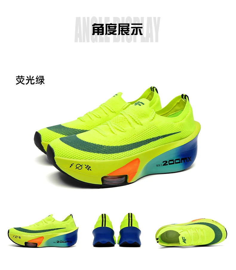 Marathon Running Shoes Men Carbon Board Speciality Sports Breathable Lightweight Women's Comfortable Athletic Nonskid Sneakers