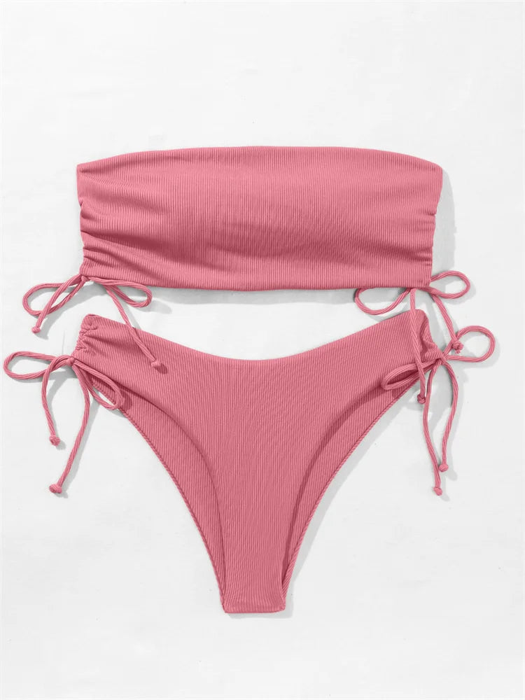 New Sexy Solid Bikinis Women Swimwear Push Up Female Swimsuit Swimming Bathing Suits Brazilian Girl Bikini Set Beach Wear Bather