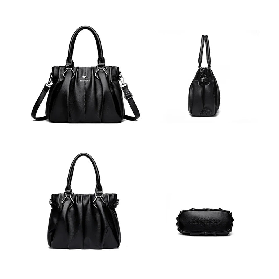 Genuine Casual Tote Bag Luxury Handbags For Women Designer Purses and Handbag High Quality Soft Leather Commuting Hand Bags