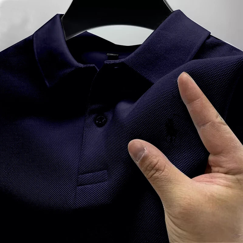 2026 New High Quality Men's T-shirt Summer Luxury Brand Street Trend Leisure Business Collar ropa hombre