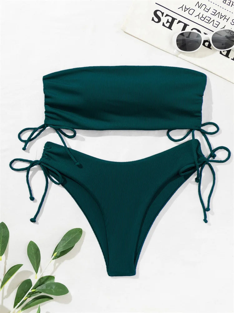 New Sexy Solid Bikinis Women Swimwear Push Up Female Swimsuit Swimming Bathing Suits Brazilian Girl Bikini Set Beach Wear Bather
