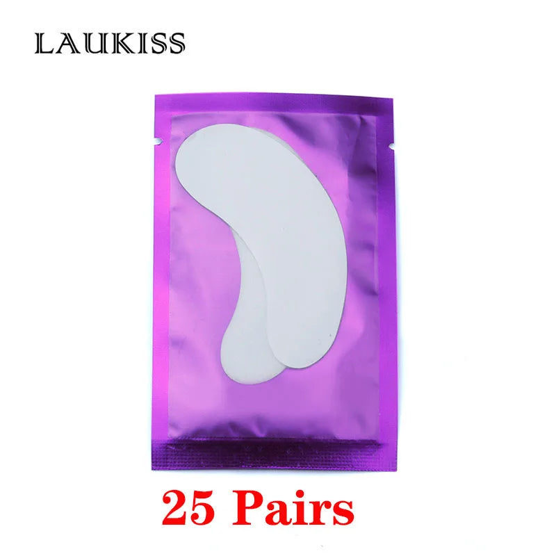25/50/100Pairs Eye Patches Under Eyelash Pads for Building Gel Paper Patches Lint Free Stickers for False Eyelashes LAUKISS