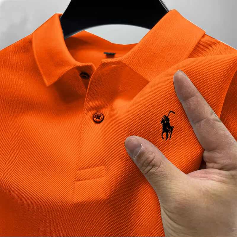 2026 New High Quality Men's T-shirt Summer Luxury Brand Street Trend Leisure Business Collar ropa hombre