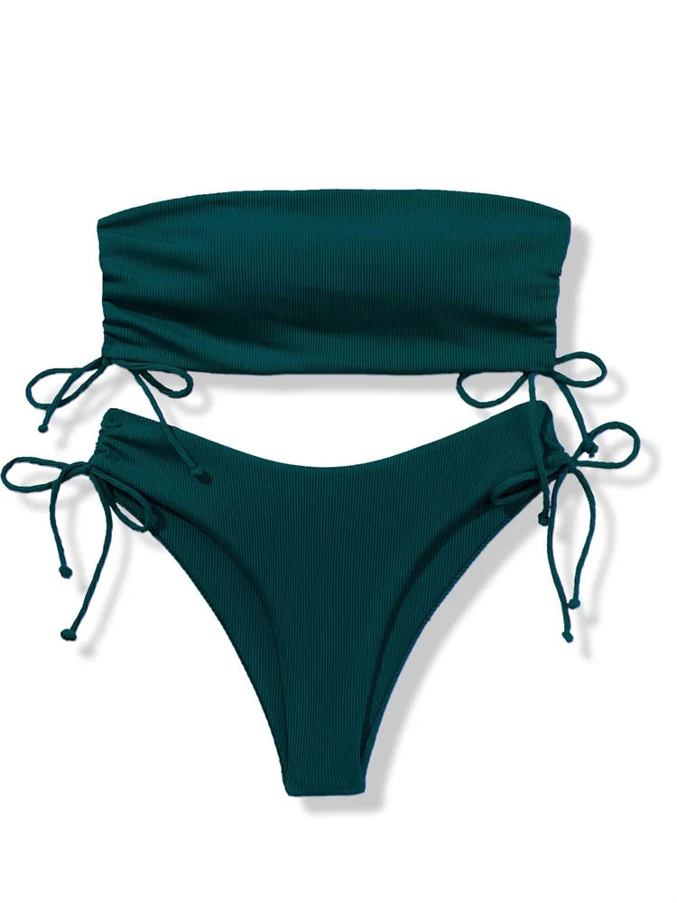 New Sexy Solid Bikinis Women Swimwear Push Up Female Swimsuit Swimming Bathing Suits Brazilian Girl Bikini Set Beach Wear Bather