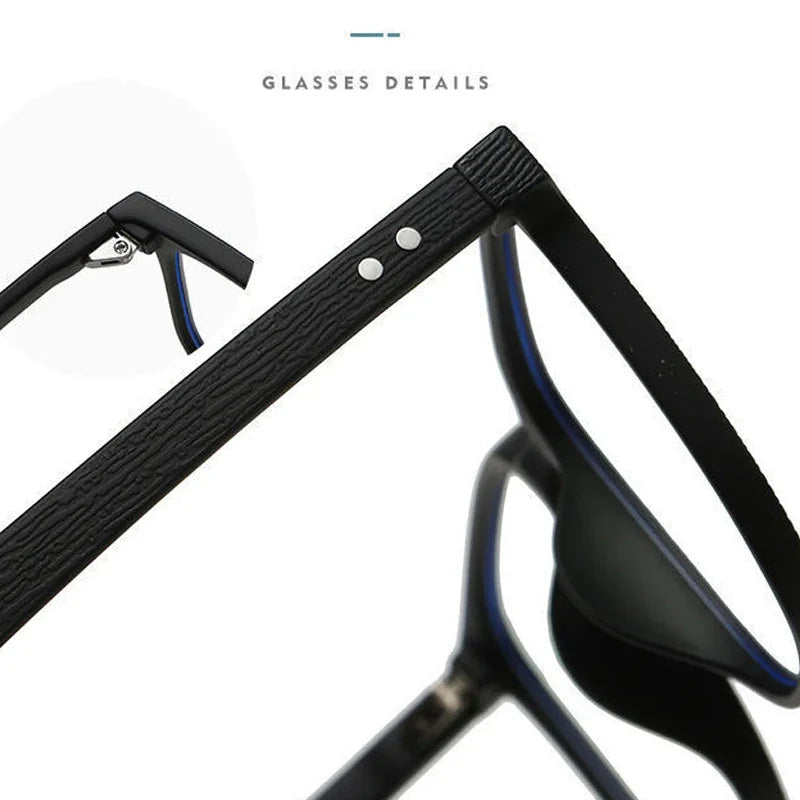 Fashion Design Photochromic Myopia Glasses for Man Woman Luxury Anti Blue Light Eyeglasses Unisex Eye Protection Goggle Eyewear