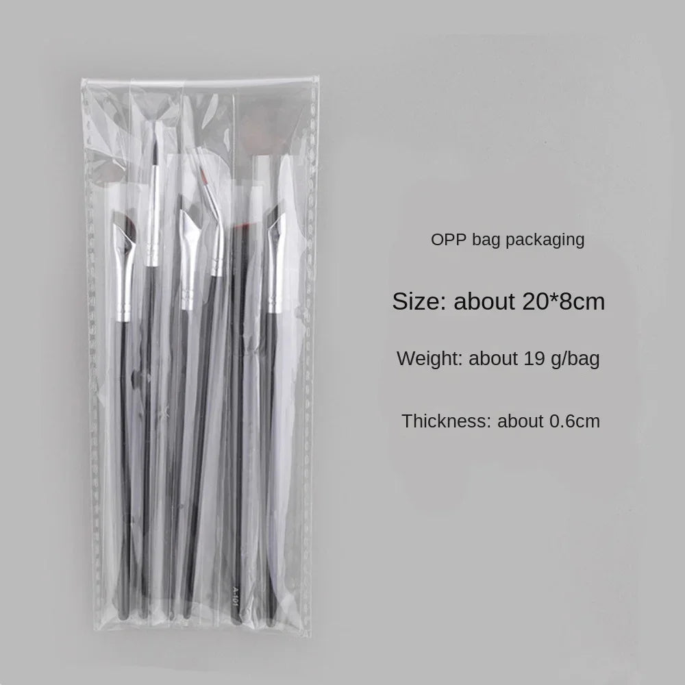 6Pcs Upgrade Blade Eyeliner Brush Ultra Thin Fine Angle Flat Eyebrow Brush Eyeliner Tool Eyes Makeup Brush Beauty Make Up Tools