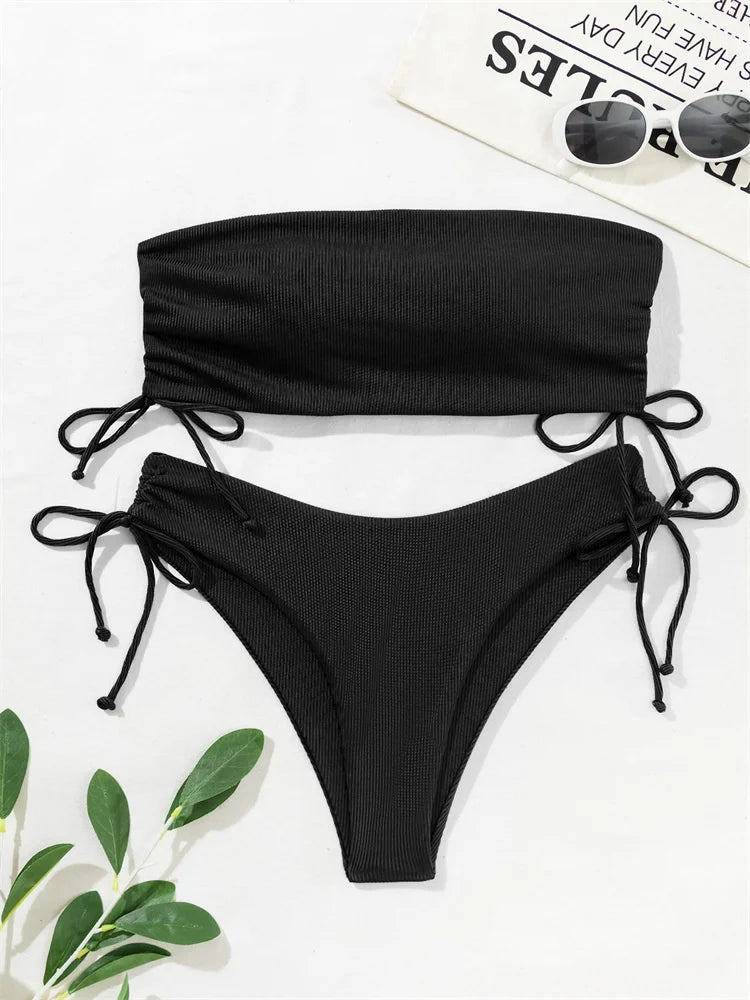 New Sexy Solid Bikinis Women Swimwear Push Up Female Swimsuit Swimming Bathing Suits Brazilian Girl Bikini Set Beach Wear Bather