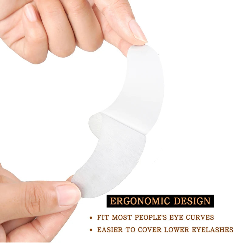 25/50/100Pairs Eye Patches Under Eyelash Pads for Building Gel Paper Patches Lint Free Stickers for False Eyelashes LAUKISS