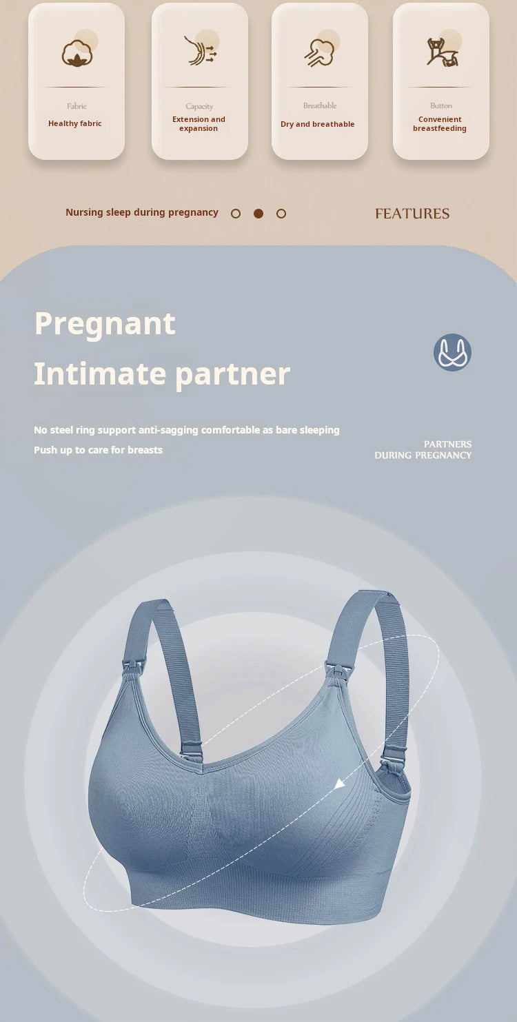 1pcs Maternity Nursing Bras Pregnant Women Skinny Breastfeeding Clothing Underwear  Female Breathable Push Up Bra