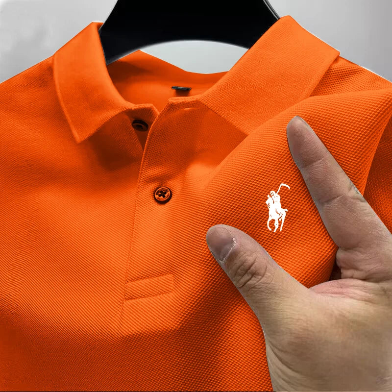 2026 New High Quality Men's T-shirt Summer Luxury Brand Street Trend Leisure Business Collar ropa hombre