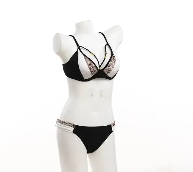 Snake Skin Print Bikini Push Up Leopard Swimsuit Female Hollow Out Swimwear Women Bathing Suit Sexy Cup Bikini Set Monokini