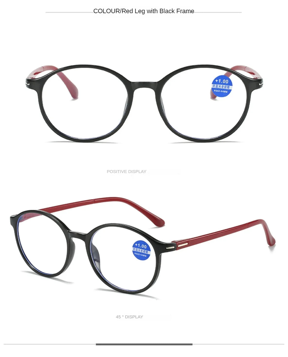 Unisex Comfortable Eyewear Ultra Lightweight Anti Blue Light Blocking HD Reading Glasses for Man and Woman Presbyopia Eyeglasses