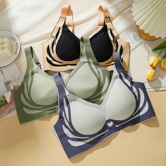 Women Wireless Seamless Bra Breathable Soft Support Comfortable Lingerie For Daily Wear
