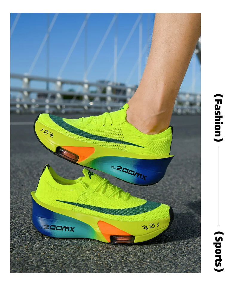 Marathon Running Shoes Men Carbon Board Speciality Sports Breathable Lightweight Women's Comfortable Athletic Nonskid Sneakers