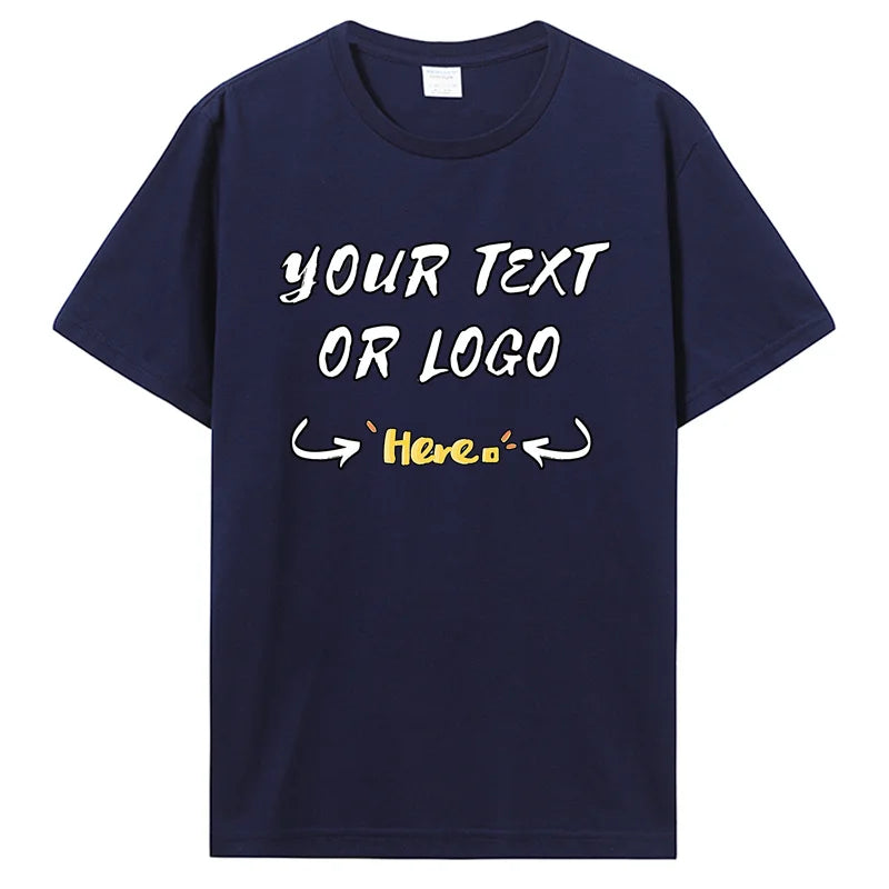 Customized Printed Men Women T-shirt Summer Loose Casual Clothing Fashion Personalized Design Tshirt Custom Gifts Tees