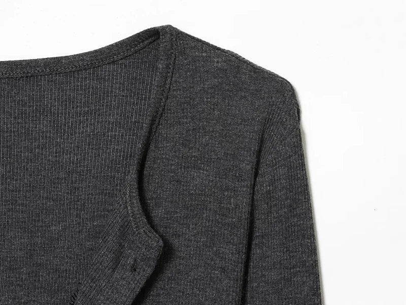 MUJER Lace Cropped Cardigan Women Button up Knit Tops Woman Vintage Knitwears Long Sleeve Knitted Cardigans Sweaters for Women